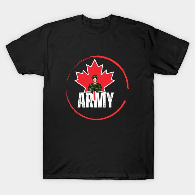Canadian Army design 02 T-Shirt by Proway Design